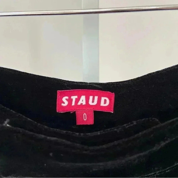 Staud Velvet Tosca Straight Trouser Pants size 0 - Picture 6 of 11